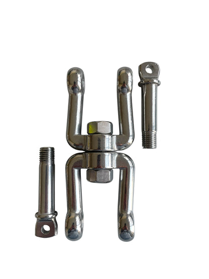 Wirbelschäkel Gabel-Gabel V4A