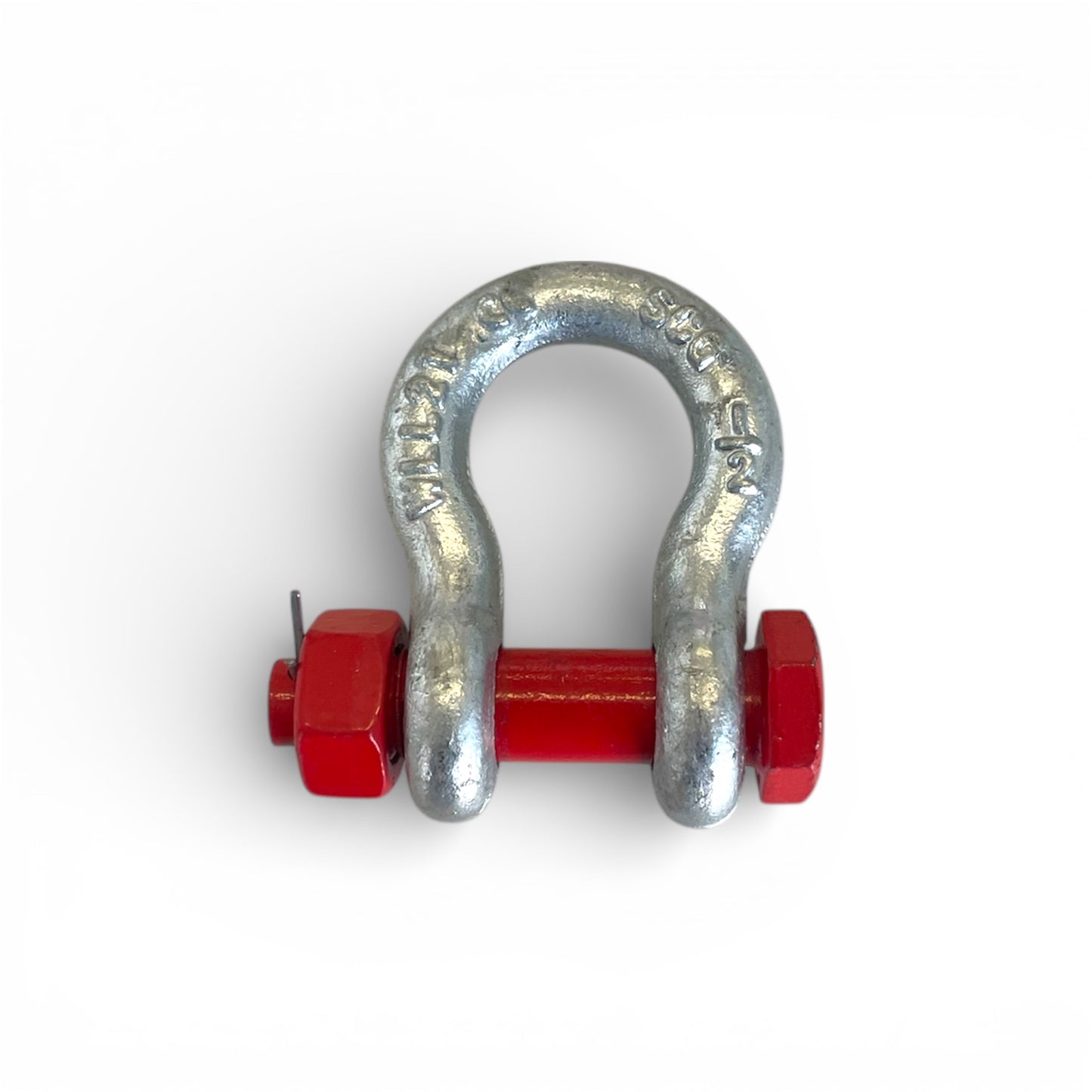 Schäkel geschweift verzinkt mit Mutter und splint