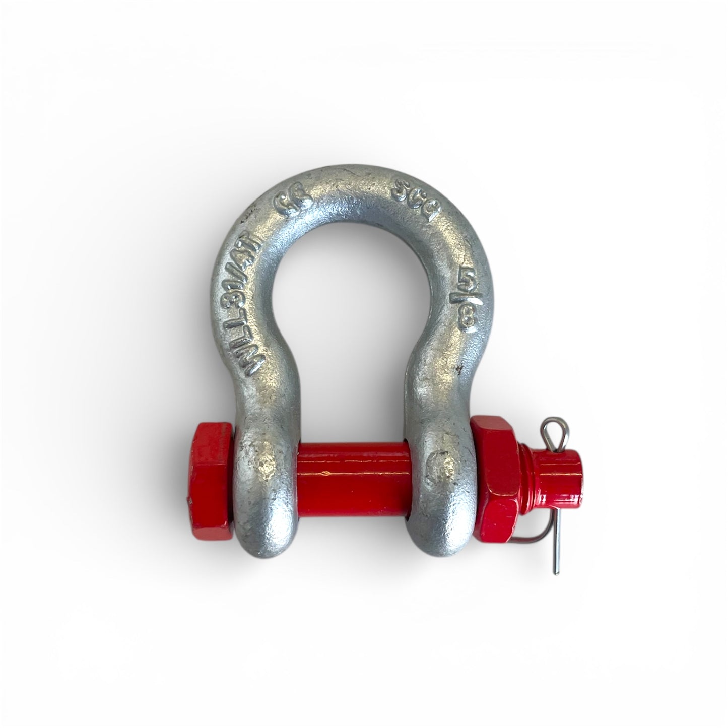 Schäkel geschweift verzinkt mit Mutter und splint