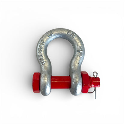 Schäkel geschweift verzinkt mit Mutter und splint