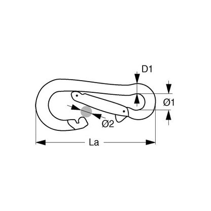 Standard Karabinerhaken